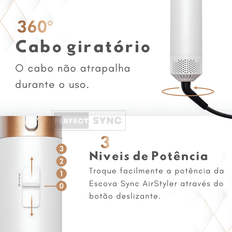 Escova Modeladora 5 em 1 - Sync AirStyler